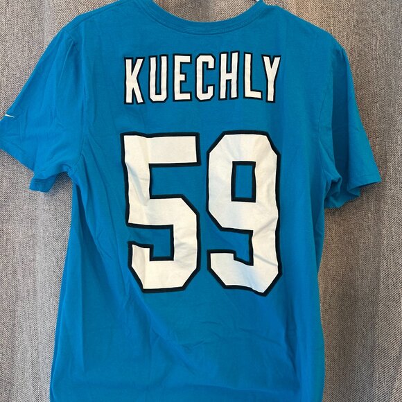 🏈 Luke Kuechly Panthers T-Shirt Jersey - Picture 3 of 5